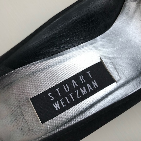 Stuart Weitzman Black Satin Pump - Picture 5 of 5